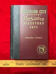 1971 JEFFERSON CITY, MISSOURI Con Survey DIRECTORY, RESIDENTIAL & BUSINESS