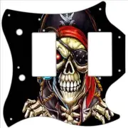 SG Standard Pickguard Custom Gibson Graphical Guitar Pick Guard Pirate 1 Black