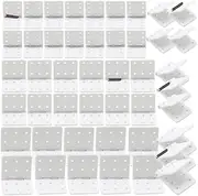 75Pcs 3Sizes White Pinned Hinge with Removable Split Pins Compatible with RC Airplane Parts DIY Accessories