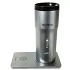 Eureka Temperature Control Smart Travel Silver Coffee Mug 12oz Self-Heating