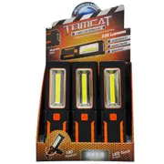 Tomcat 3W COB LED Torch Work Light/Flashlight 250 Lumens w/ AAA Batteries Black