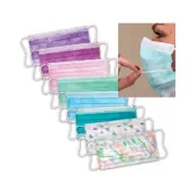 ARCH-AWAY EAR-LOOP MASKS, SKY BLUE, 50/BOX 3 IN1 VALUMAX ASTM LEVEL 2