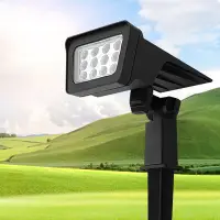 在飛比找Yahoo!奇摩拍賣優惠-【藍天百貨】太陽能 12LED 高亮度 草地燈 壁燈 兩用款