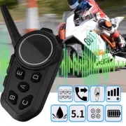 6 Rider Intercom Motorcycle Bluetooth Helmet Headset Interphone Headphone Set