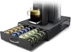 Nespresso Vertuoline Capsule Storage Drawer Vertuo Coffee 40, Black