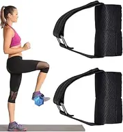 Ankle Dumbbell Attachment - 2X Adjustable Leg Lifting Weight Holder - Leg Lift Exercise Equipment, Wear-Resistant Ankle Brace Set for Weight Lifting