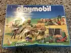 NIB Vintage Playmobil Farm Wagon Livestock Scarecrow Family 9990