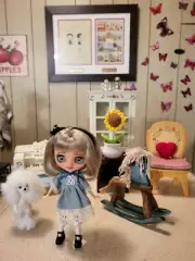 Custom Middie Blythe Fashion Ooak Doll/Alice & Wonderland