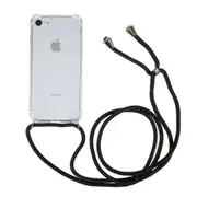 Phone Back Cover for iPhone 7/8/SE (2020)/SE (2022),HD Clear Four Corner TPU Case with Lanyard