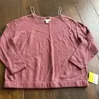 Liz Claiborne NWT Women’s PL Weekend Mauve Pink Long Sleeve Top Shirt