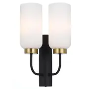 Sebring 2L Wall Light Black Opal | Telbix Lighting