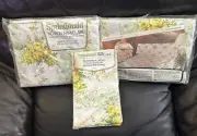 VTG 70’s SPRINGMAID MARVELAIRE Floral Full/Double Flat Fitted Sheets Pillowcases
