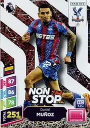 Panini Premier League Plus 2024 2025 Daniel Munoz Non Stop Trading Card