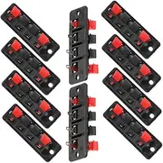 LOLIPPYY 10Pcs Durable Speaker Terminal Wire Connector Easy Installation Audio Connecting Plate for LED Light Wires and Sound Cables and Construction Reliable