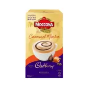 Moccona Coffee Cadbury Caramel Mocha Sachets 8 Pack