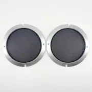 6.5" Speaker Covers For Car Audio DJ PA Speaker Silver Gray ABS Frame Metal Mesh
