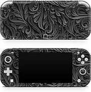 TACKY DESIGN Floral Vine Skin Compatible with Nintendo Switch lite, Abstract Black Switch lite Stickers Vinyl 3m Decal Cute Full wrap Cover