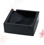 FUTUREORYY Creative Cement Ashtray Black Jar Stylish Ash Container for Home Office Design present for Friends Family Decorative Desktop Adornment