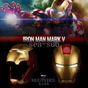 AUTOKING Iron Man MK5 Helmet 1:1 Touch Control Wearable IronMan Mask Cosplay Box