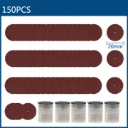 125/150pcs Sanding Discs Sandpaper 20mm Sanding Paper Set for Dremel Rotary Tool