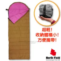 在飛比找momo購物網優惠-【美國 North Field】丸洗 15℃超輕全開式信封型