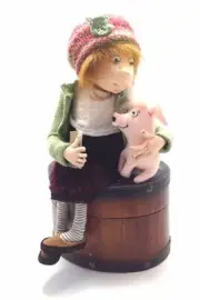 Cloth Art Doll Pattern "Emma and Pandora Pig" By Jill Maas