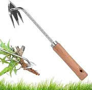 Weeder Tool | Hand Weeder Puller - Ergonomic Handle Heavy Duty 3 Teeth Picker for Outdoor Flower Vegetable Backyard Lawn Yard