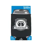 Alcohol Give In To Beer Pressure - Funny Novelty Stubby Holder With Base