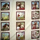 Clearance - Count my Blessing block prints Cotton Fabric BTY