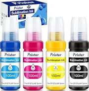 Pristar Sublimation Ink for EPS Ecotank ET 2803 ET-2800 ET-4800 ET-2850 2840 ET-2710 ET 2720 ET 2760 ET-15000 ET-3760 ET-2400 ET-2750 5170 400ml Supertank Printer Autofill Ink for Sublimation Transfe