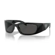 NEW SPR A14 1AB5S0 PRADA SUNGLASSES PRA14S BLACK WOMEN PRADA PR A14S 1AB5S0