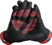 TaylorMade Rain Control Glove (Black/Red, Large), Black/Red(Large, Pair)