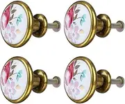 Ceramic Knob,Cabinet,Furniture Pull Handles,Door Pull,Drawer Pull Handle,4pcs Ceramic Knobs Vintage Knob Drawer Pull Handle Furniture Cabinet Desk Cupboard Wardrobe Dresser Decorative #2