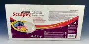 SCULPEY ORIGINAL - Oven Bake Polymer Clay - Huge 3.6kg (8lbs) - WHITE