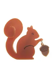 The Satisfied Squirrel Brooch--ERS-BH4047-6245