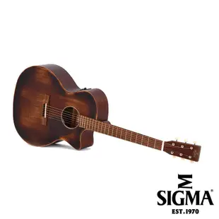 【又昇樂器】無息分期 SIGMA GMC-15E-AGED 仿舊 面單板 OM桶身 木吉他