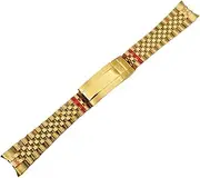 YingYou 20mm Watch Strap Silver Gold Stainless Steel Foliding Clasp Fit Watches Case Accessories Parts
