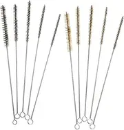 Anneome 10pcs Stainless Steel Wire Bore Brush Set for Pipe Cleaning Removal Polishing Internal Diameters Crevices Hard Reach Areas