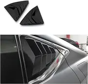 ABS Glossy Black Side Window Vent Scoop Louver Panel Cover Trim Compatible For Lexus ES250 300h ES350 2019 2020 2021 2022