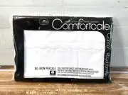 Vintage New Cannon Comfortcale Royal Family Full Flat Top Sheet White Scalloped
