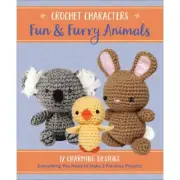CROCHET KIT Fun & Furry Animals KOALA & BUNNY Becker & Mayer 12 Patterns New