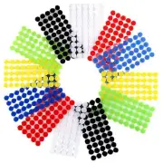 Self Adhesive Hook Loop Tape - Round Multi Color Double Sided Fastening Tape