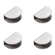 4Pcs Glass Shelf Brackets Stainless Steel Clip Holder Adjustable Glass Clamp ...