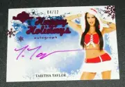2014 Benchwarmer TABITHA TAYLOR Happy Holidays Pink Foil Autograph/12 PLAYBOY