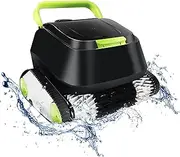 Fully Automatic Robotic Pool Cleaner,Cordless Sport Robotic Cleaner Pool Vacuum with 90 Mins Runtime & Powerful Motors, Underwater Cleaner Ideal for Inground Pool up to 860 ft²