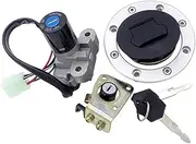 Ignition Switch for Suzuki for GSXR1000 SV650 TL1000R Fuel Gas Cap Tank Cover Key Lock Motorcycle Ignition Switch Seat Lock Kit Motorcycle Ignition Switch Lock