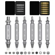 Screw Extractor Tool Set 4/6PCS Broken Bolt Remover Drill Bit for Stripped Screw
