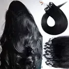 200PCS THICK Real Remy Human Hair Extensions Micro Loop Ring Beads Full Head USA