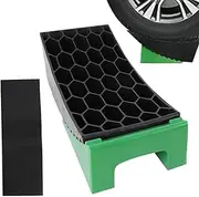 Trailer Leveling Blocks - Wheel Block Stopper,Interlocking Secure Heavy Duty Stabilizer with Non Slip Mat for Tire Travel Parking Truck Vehicle Balance Stabilizing
