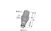 1634816 Turck Inductive Proximity Sensor; Proximity; Inductive; 8mm Range; 3